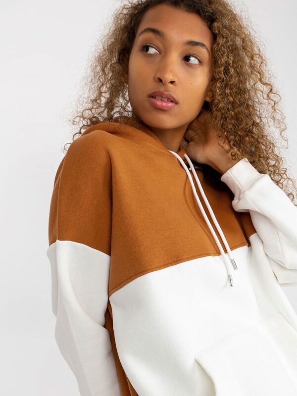 Bluza Damska Model AP-BL-AP-3001.98P Light Brown - Rue Paris - obrazek 3