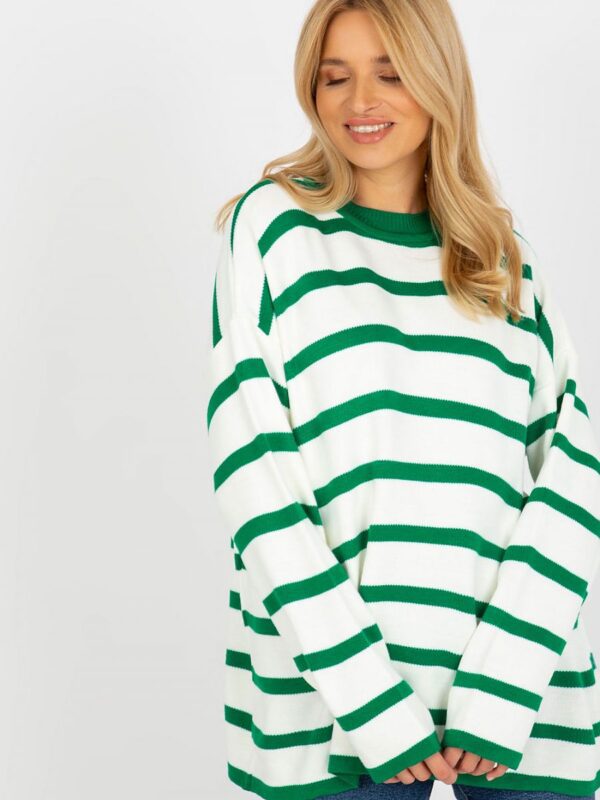 Sweter Damski Model LC-SW-2212.97P Dark Green - Rue Paris