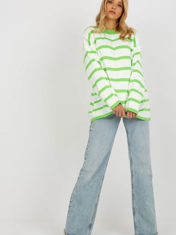 Sweter Damski Model LC-SW-2212.97P Light Green - Rue Paris - obrazek 2