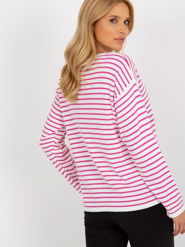 Sweter Damski Model LC-SW-6006.22 Light Violet - Rue Paris - obrazek 3