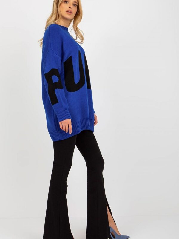 Sweter Damski Model LC-SW-8050.95P Cobalt - Rue Paris - obrazek 2