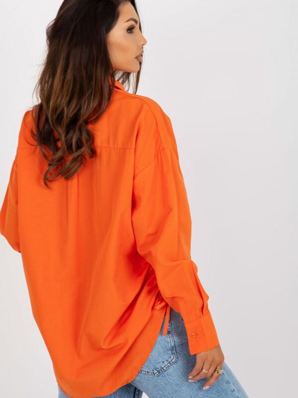Koszula Damska Model TO-KS-7128.70 Orange - Factory Price - obrazek 3