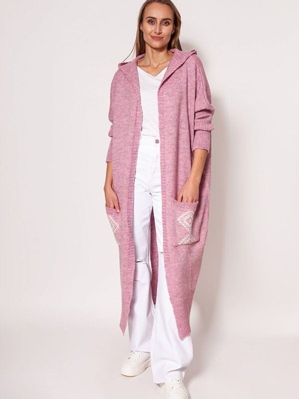Sweter Kardigan Model PA020 Pink - MKM