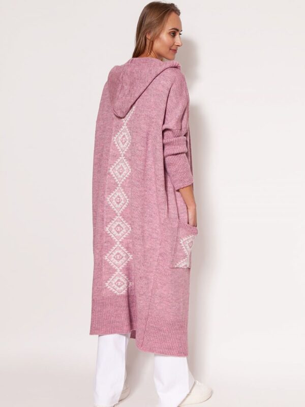 Sweter Kardigan Model PA020 Pink - MKM - obrazek 2