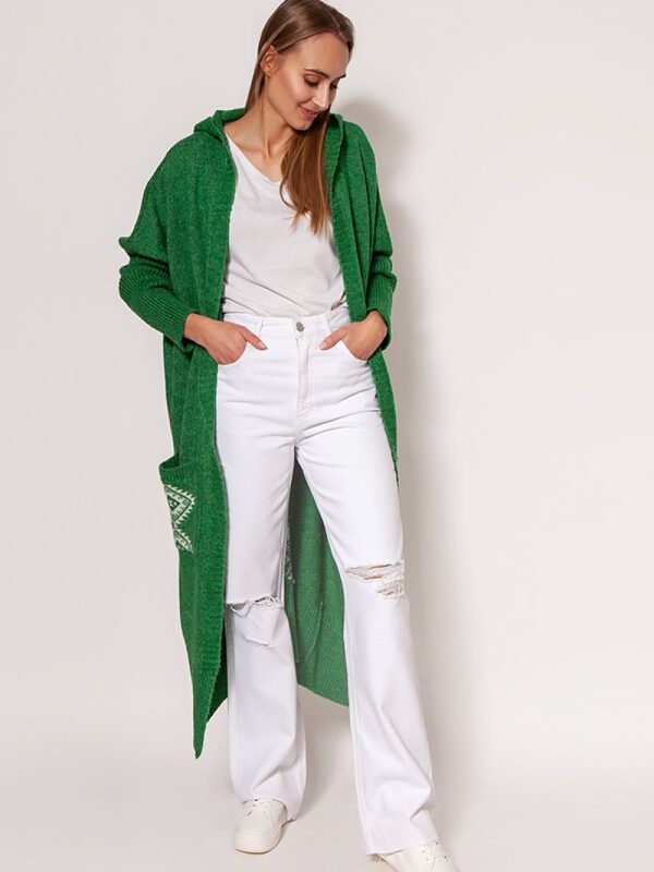Sweter Kardigan Model PA020 Green - MKM
