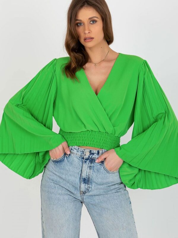 Bluzka Model DHJ-BZ-16503.30X Light Green - Italy Moda