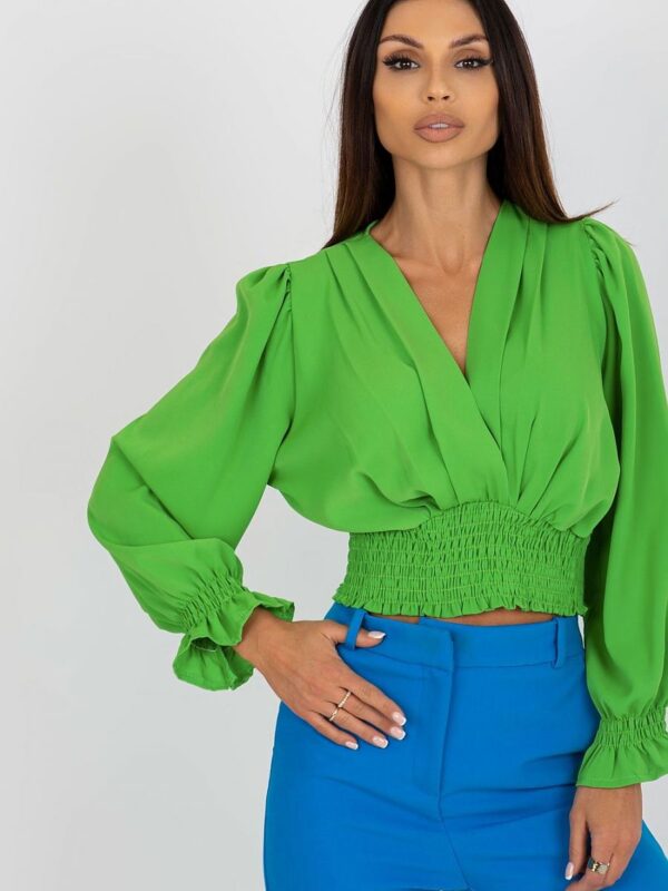 Bluzka Model DHJ-BZ-13866.92P Light Green - Italy Moda
