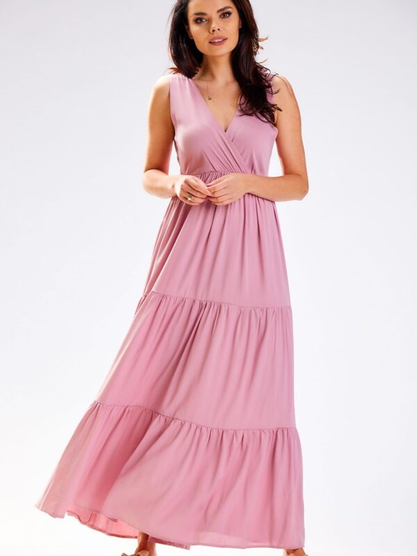 Sukienka Model A581 Dirty Pink - awama - obrazek 2