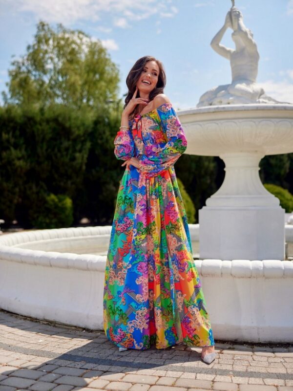 Sukienka Model SUK0362 S02 Multicolor - Roco Fashion - obrazek 2