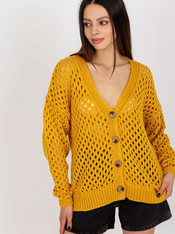 Sweter Damski Model BA-SW-9009.26P Dark Yellow - Badu