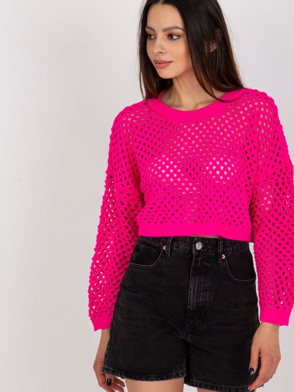 Sweter Damski Model BA-SW-9008.35P Fluo Pink - Badu