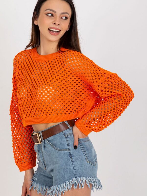 Sweter Damski Model BA-SW-9008.35P Orange - Badu - obrazek 2