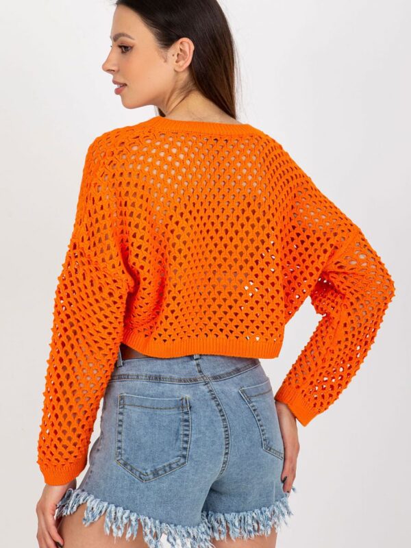 Sweter Damski Model BA-SW-9008.35P Orange - Badu - obrazek 3
