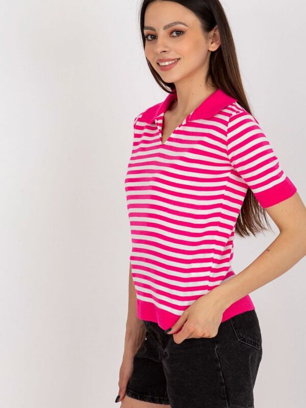 Bluzka Model BA-BZ-1439.68 Fluo Pink - Badu - obrazek 2