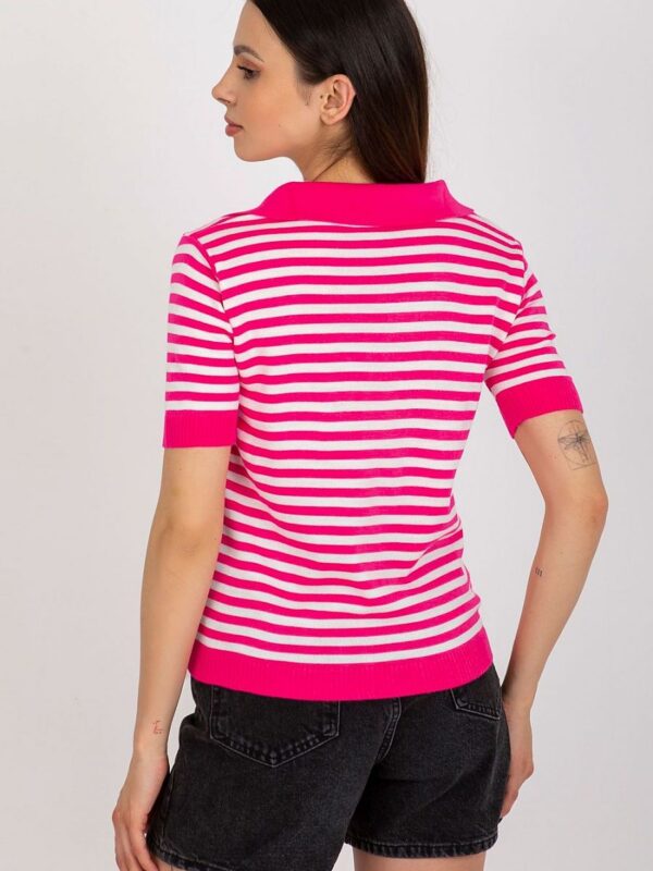 Bluzka Model BA-BZ-1439.68 Fluo Pink - Badu - obrazek 3