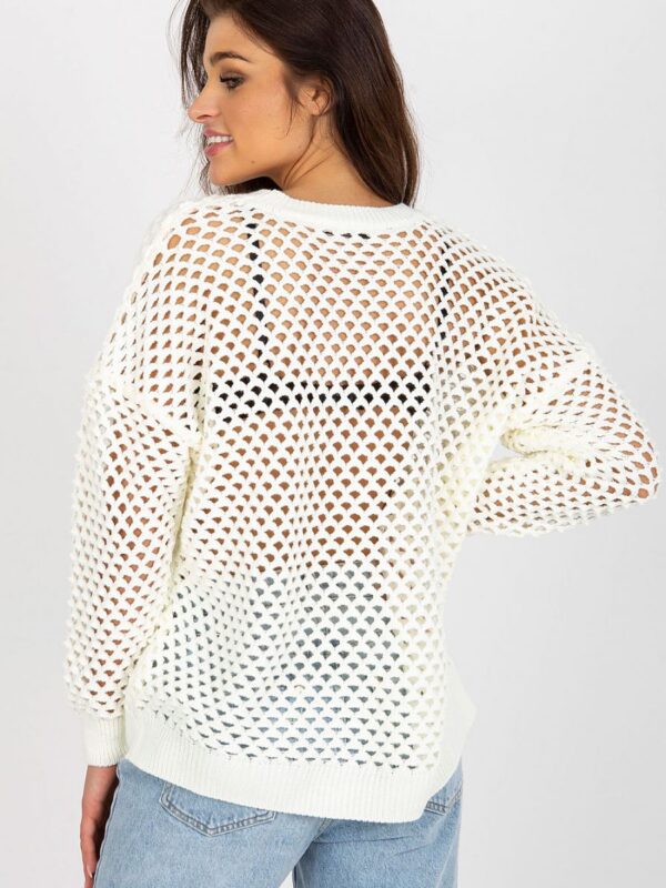 Sweter Damski Model BA-SW-9006.38P Ecru - Badu - obrazek 3