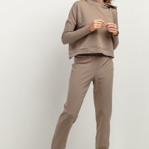 Spodnie Dresowe Model T384/6 Cappuccino - Tessita