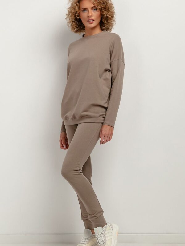 Spodnie Dresowe Model T383/6 Cappuccino - Tessita