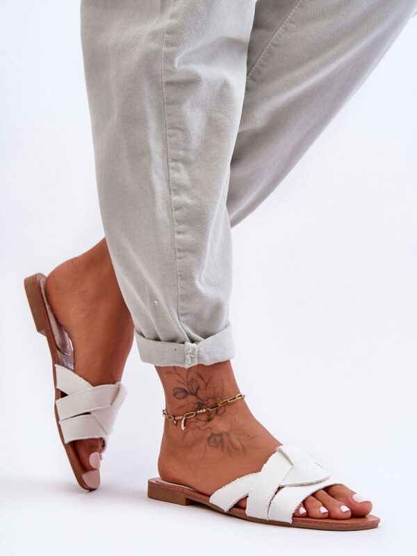 Sandał Klapki Model Aversa W-112 White - Step in style - obrazek 2