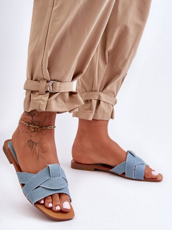 Sandał Klapki Model Aversa W-112 Light Blue - Step in style