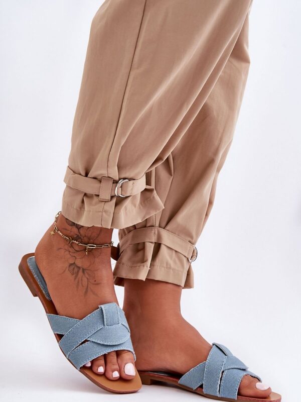 Sandał Klapki Model Aversa W-112 Light Blue - Step in style - obrazek 2