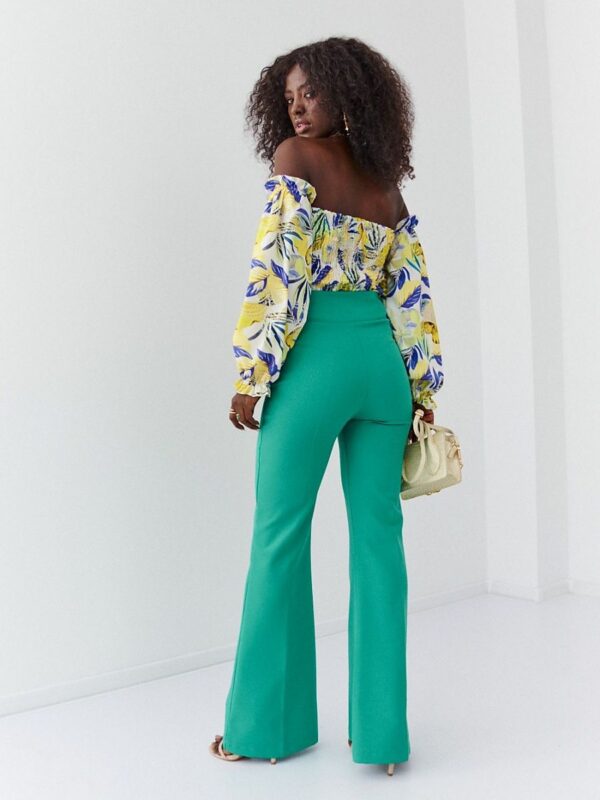Spodnie Damskie Model 05018 Green - Fasardi - obrazek 3