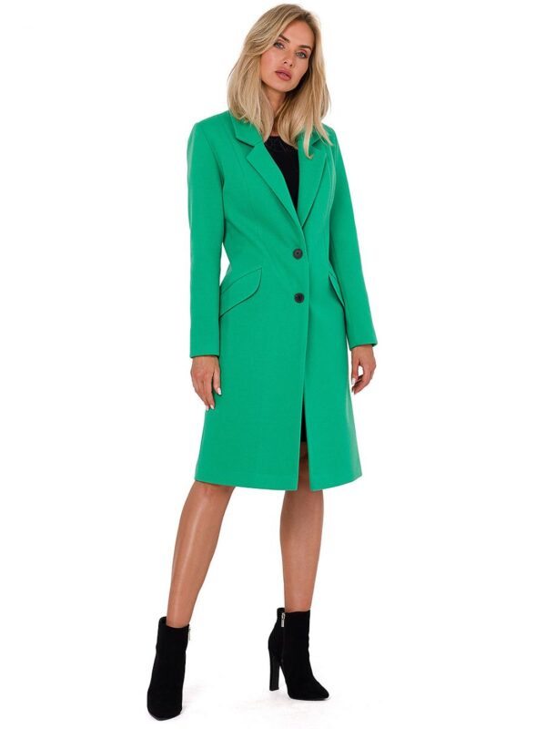 Płaszcz Damski Model MOE758 Green - Moe - obrazek 2