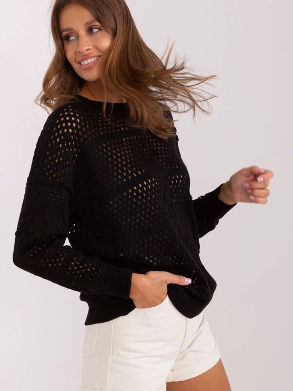 Sweter Damski Model BA-SW-9007.85P Black - Badu - obrazek 2