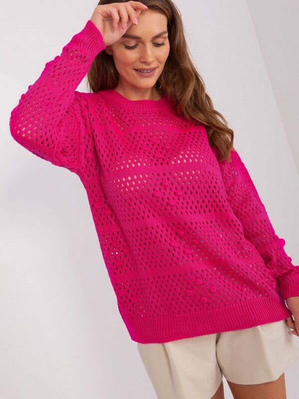 Sweter Damski Model BA-SW-9007.85P Fuksja - Badu