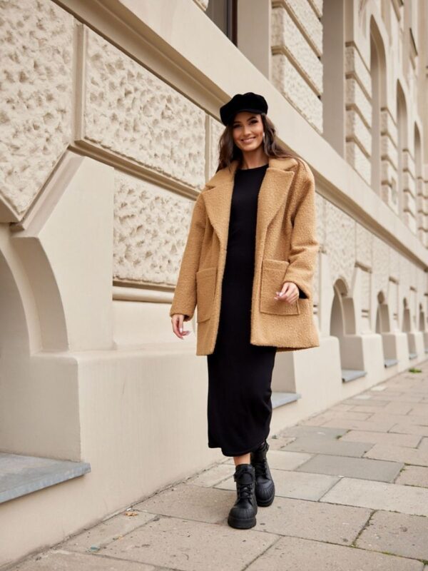 Kurtka Damska Model Sanchez CAM KUR0019 Camel - Roco Fashion - obrazek 2