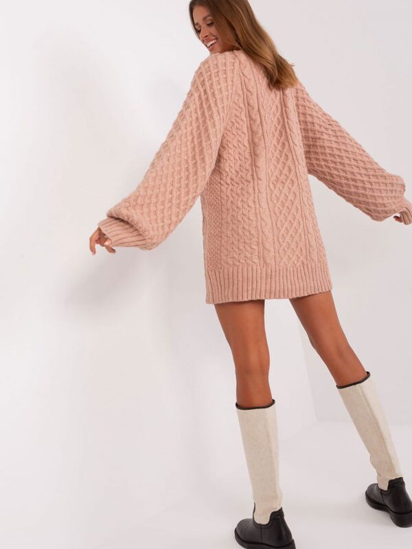 Sweter Damski Model AT-SW-2367-2.64P Dark Pink - AT - obrazek 3