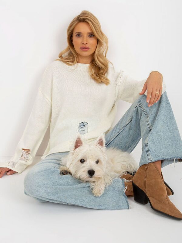 Sweter Damski Model BA-SW-8043.03 Ecru - Badu