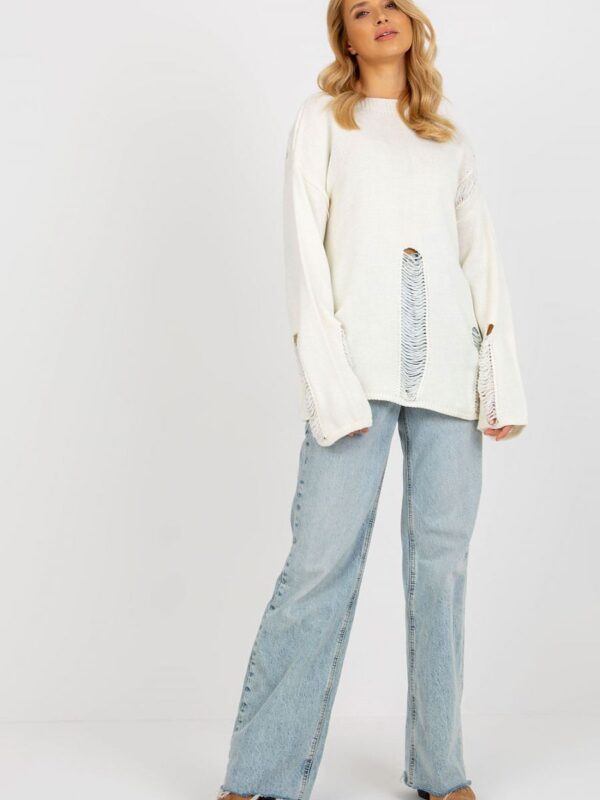 Sweter Damski Model BA-SW-8043.03 Ecru - Badu - obrazek 2