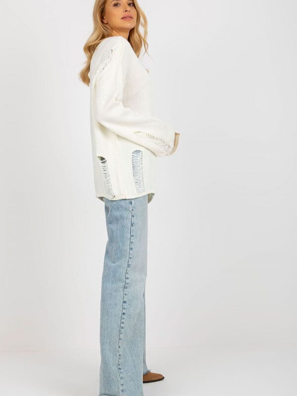 Sweter Damski Model BA-SW-8043.03 Ecru - Badu - obrazek 3