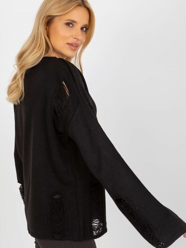 Sweter Damski Model BA-SW-8043.03 Black - Badu - obrazek 3