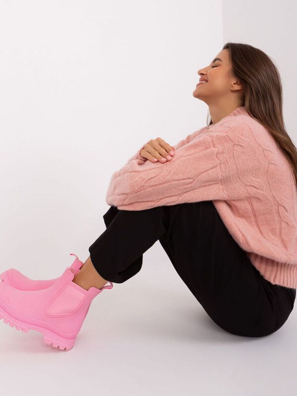 Sweter Damski Model AT-SW-0146.10P Light Pink - AT - obrazek 2