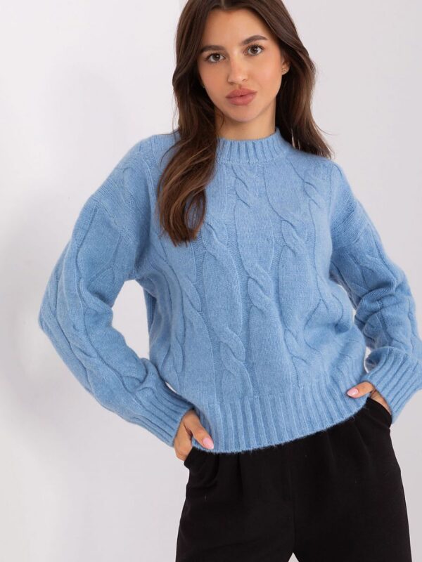 Sweter Damski Model AT-SW-0146.10P Light Blue - AT
