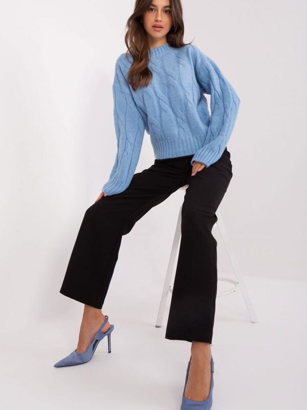 Sweter Damski Model AT-SW-0146.10P Light Blue - AT - obrazek 2
