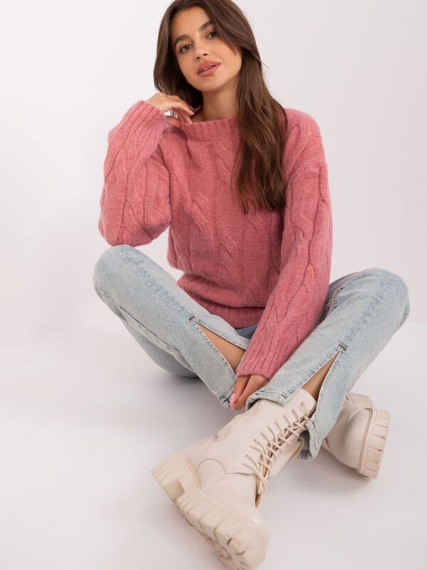 Sweter Damski Model AT-SW-0146.10P Pink - AT - obrazek 3