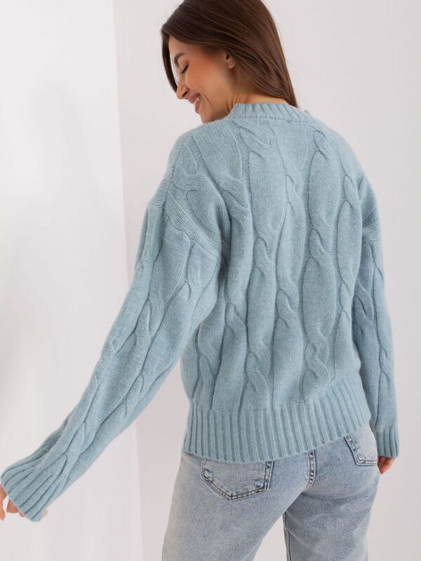 Sweter Damski Model AT-SW-0146.10P Mint - AT - obrazek 3