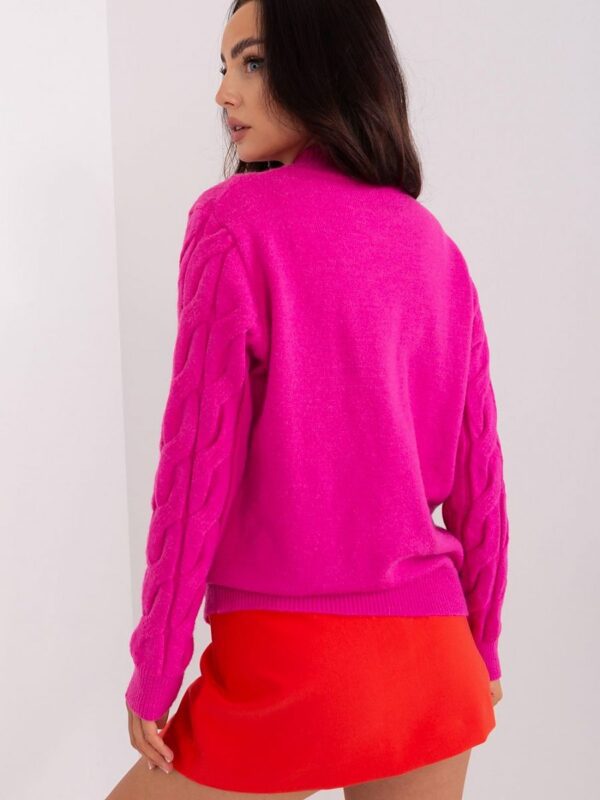 Sweter Damski Model AT-SW-2235.00P Fuksja - AT - obrazek 3