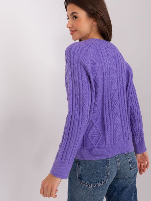 Sweter Damski Model AT-SW-2346-2.99P Violet - AT - obrazek 3